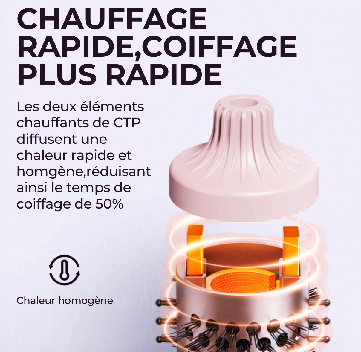 Brosse thermique Glowis